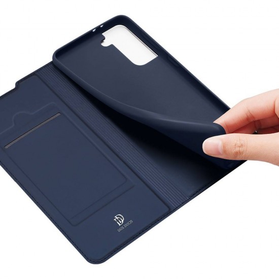 Husa Carte pentru Samsung Galaxy S21 Plus - Dux Ducis Navy