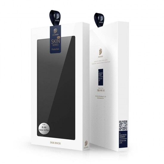 Husa Carte pentru Xiaomi Redmi Note 10 Pro - Dux Ducis Negru