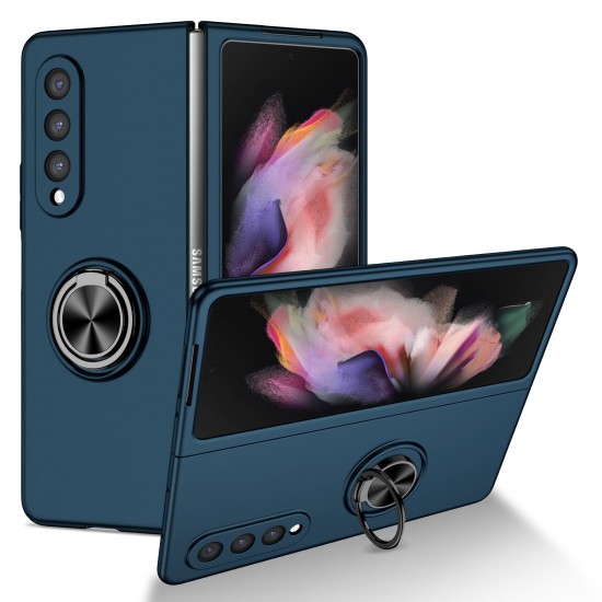 Husa spate pentru Samsung Galaxy Z Fold3 - Ring Slim Case Albastru 