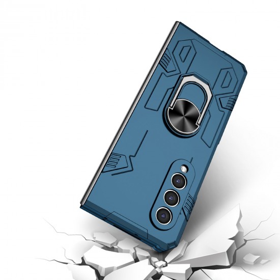 Husa spate pentru Samsung Galaxy Z Fold3 - Stand Case Albastru 
