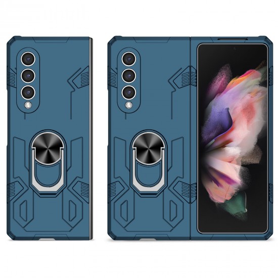 Husa spate pentru Samsung Galaxy Z Fold3 - Stand Case Albastru 