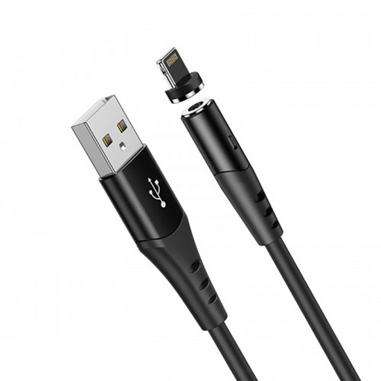 Cablu HOCO Silicone Magnetic Lightning - 1 metru 2A