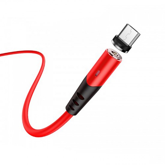 Cablu HOCO Silicone Magnetic microUSB - 1 metru 2A