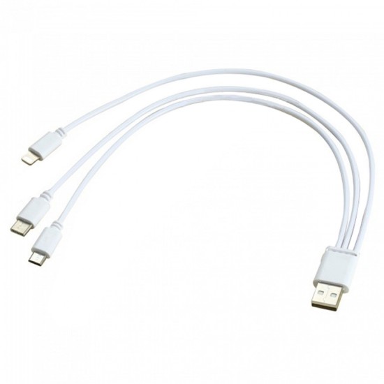 Cablu de date / incarcare universal mixt - 3 mufe