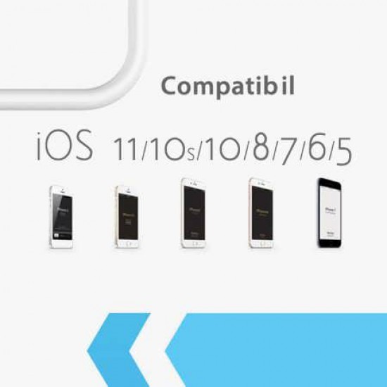 Cablu de date Apple pentru iPhone / iPad - Lightning BULK