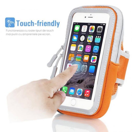 Husa telefon sport pentru brat cu touchscreen - RUN02 