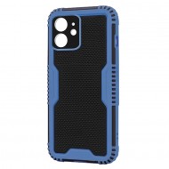 Husa spate pentru iPhone 12 - Zip Case Albastru
